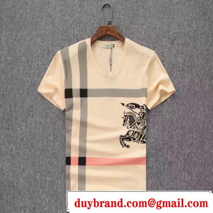 2019春夏人気トレンドアイテム 派手すぎず バーバリー BURBERRY Tシャツ/ティーシャツ 3色可選