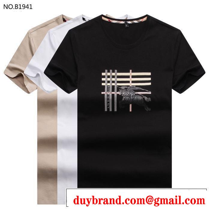 BURBERRY Tシャツ/ティーシャツ 3色可選 【2019年】夏のファッション 涼しげに演出 バーバリー