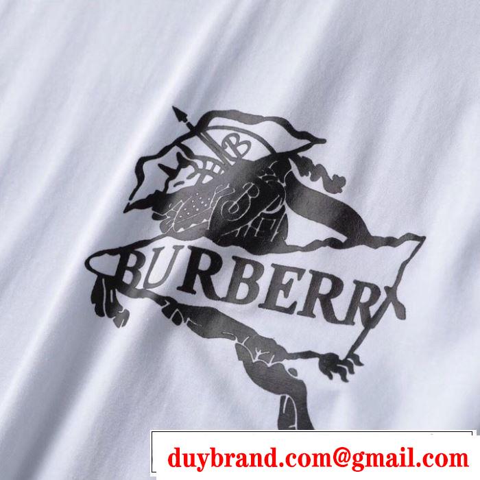 バーバリー BURBERRY Tシャツ/ティーシャツ 2色可選 2019春夏は人気定番 すっきりした印象に