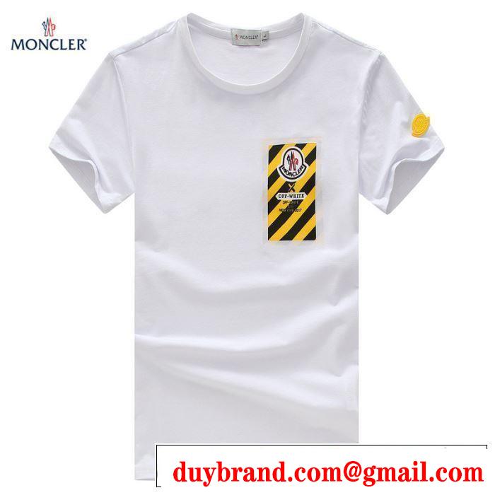 3色可選 【2019年】夏のファッション オシャレ上級者に モンクレール MONCLER Tシャツ/ティーシャツ