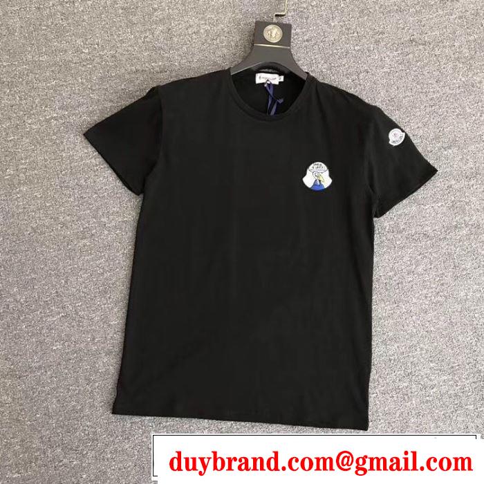 モンクレール MONCLER Tシャツ/ティーシャツ 3色可選 2019春夏のトレンド新商品 お洒落トレンド人気