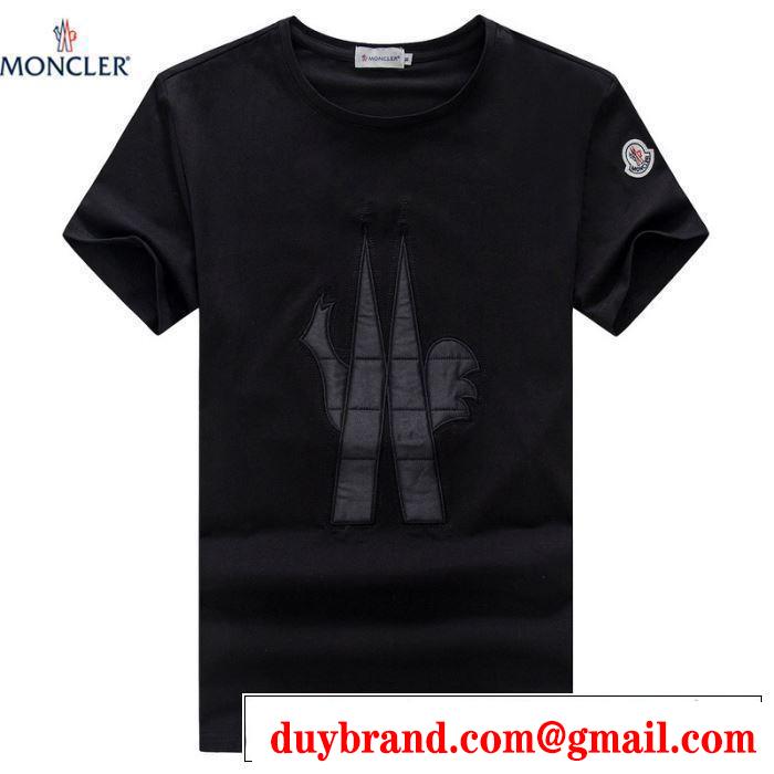 MONCLER Tシャツ/ティーシャツ 4色可選 2019春夏の大注目トレンド カジュアルを一歩大人に モンクレール