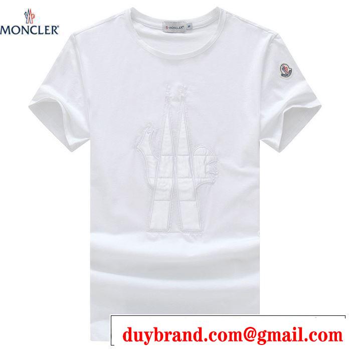 MONCLER Tシャツ/ティーシャツ 4色可選 2019春夏の大注目トレンド カジュアルを一歩大人に モンクレール