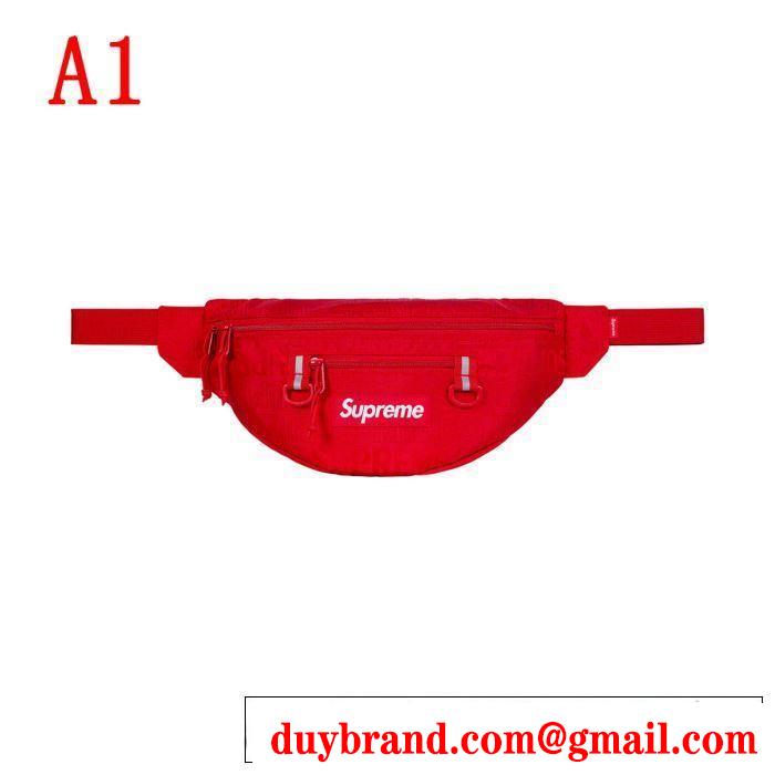 着るだけで上品なスタイル Supreme Waist Bag 19SS  4色可選  暑い今こそ活躍させたい！