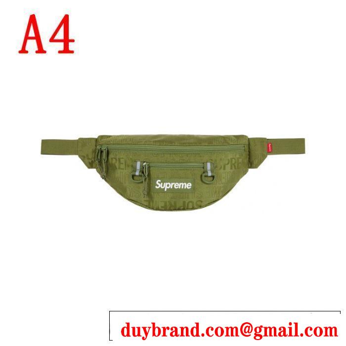 着るだけで上品なスタイル Supreme Waist Bag 19SS  4色可選  暑い今こそ活躍させたい！