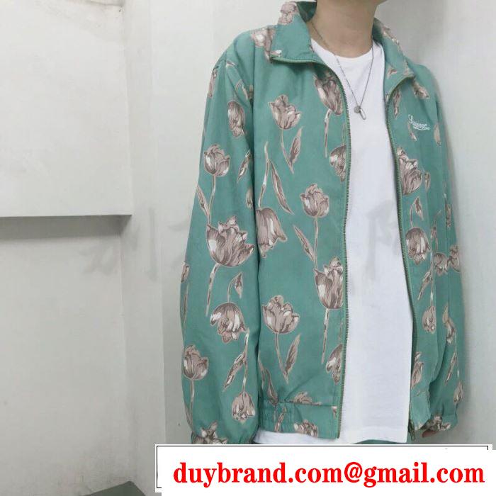 こだわりのコート 19ss Floral Silk Track Jacket Pant爽やかカジュアル人気 2色可選  柔らかい印象に上質