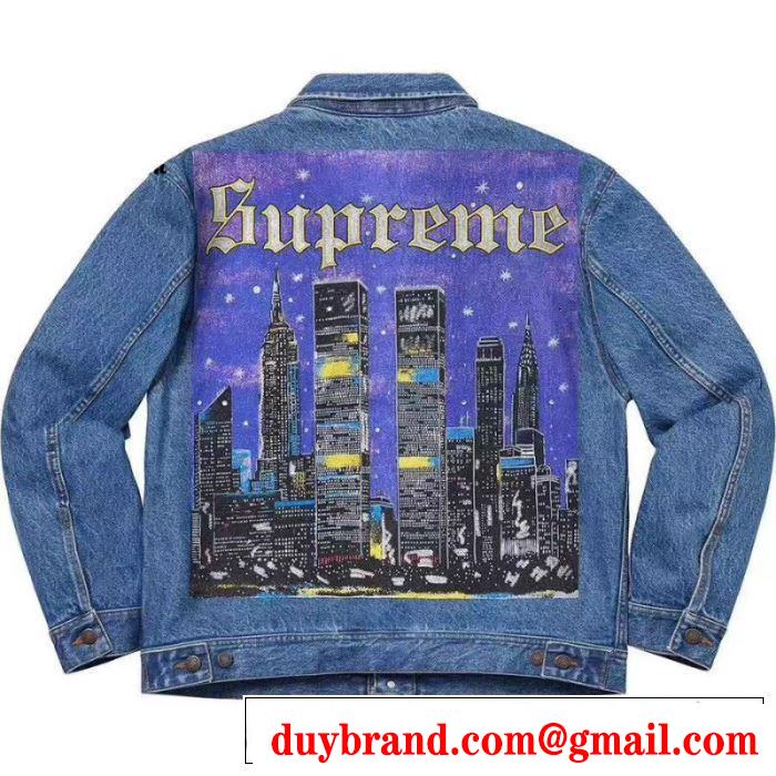 すっきりした印象に Sup 19SS Supreme New York Jacketおしゃれ上級者に挑戦  2色可選 デニムジャケット