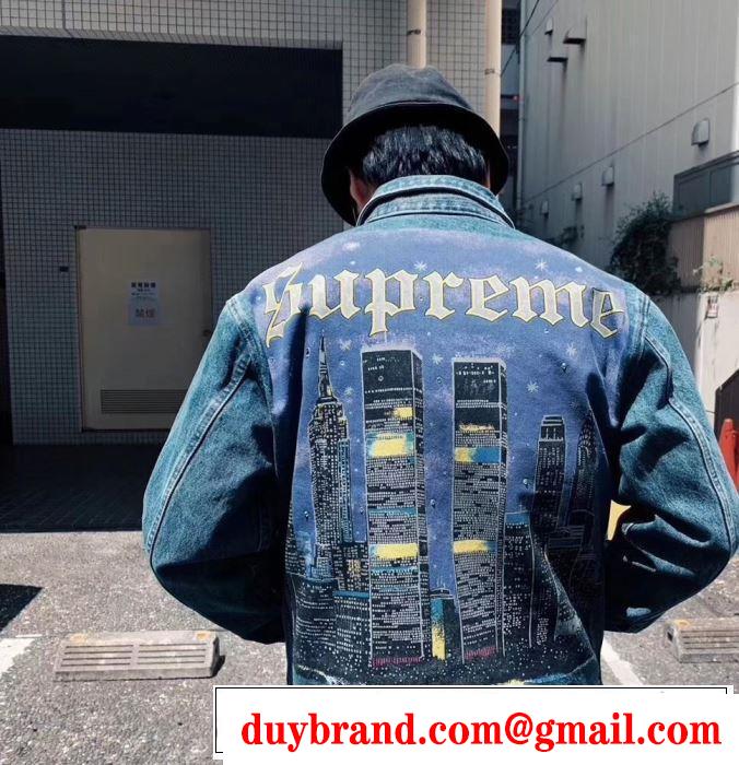 すっきりした印象に Sup 19SS Supreme New York Jacketおしゃれ上級者に挑戦  2色可選 デニムジャケット