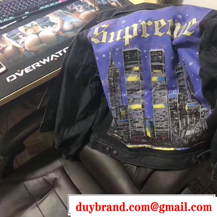 すっきりした印象に Sup 19SS Supreme New York Jacketおしゃれ上級者に挑戦  2色可選 デニムジャケット