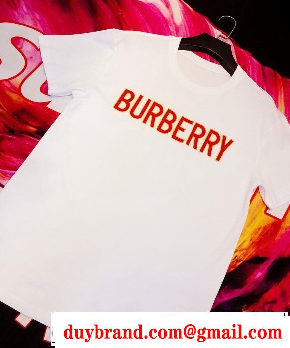 夏っぽさ新作アイテム バーバリー BURBERRY 元気な印象のコーデ Tシャツ/ティーシャツ 2色可選 2019春夏トレンドアイテム 