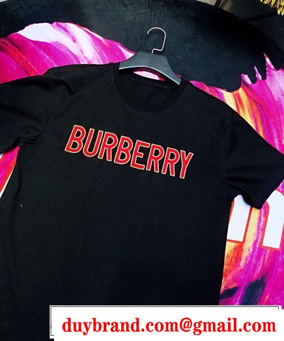 夏っぽさ新作アイテム バーバリー BURBERRY 元気な印象のコーデ Tシャツ/ティーシャツ 2色可選 2019春夏トレンドアイテム