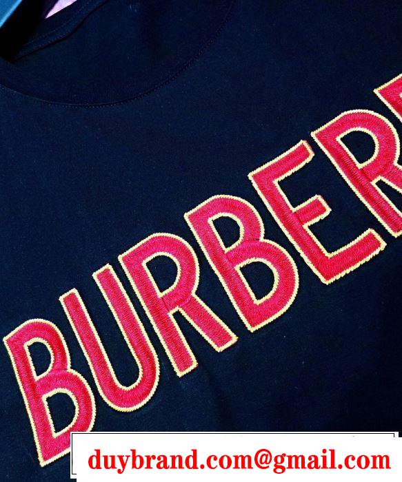 夏っぽさ新作アイテム バーバリー BURBERRY 元気な印象のコーデ Tシャツ/ティーシャツ 2色可選 2019春夏トレンドアイテム