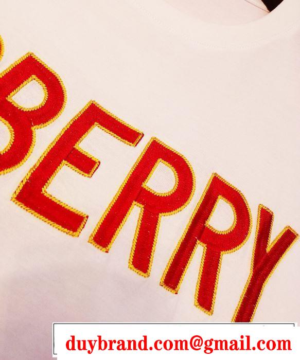 夏っぽさ新作アイテム バーバリー BURBERRY 元気な印象のコーデ Tシャツ/ティーシャツ 2色可選 2019春夏トレンドアイテム