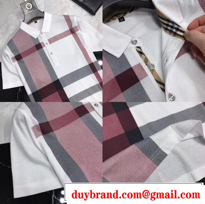 リラックス感のあるゆったり バーバリー BURBERRY 2019夏ファション新品Tシャツ/ティーシャツ 3色可選 スタイルアップ効果