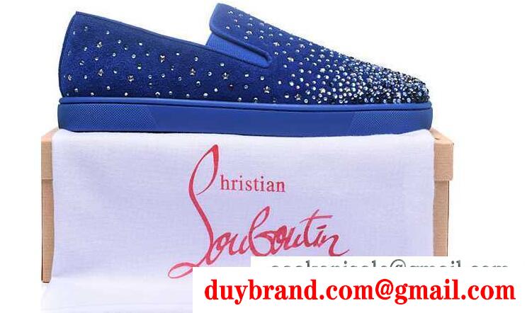 汎用性が高いCHRISTIAN louboutinクリスチャンルブタン新作コピー メンズ スニーカー 靴偽物 シューズ カジュアル ブルー ブラック