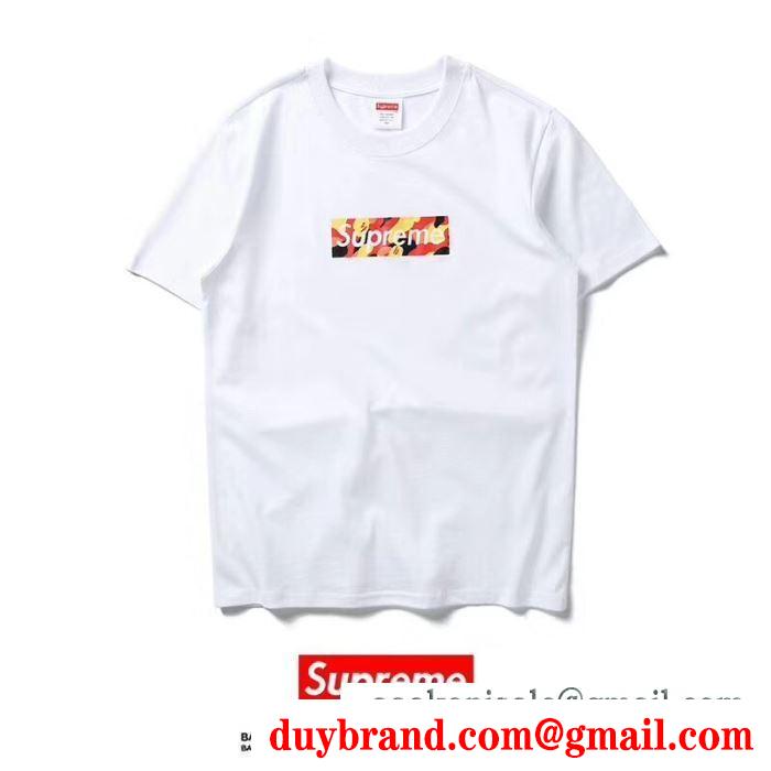 赤字超特価大人気SUPREMEシュプリームコピー激安 ボックスロゴ付き 半袖tシャツコピー ブラック ホワイト 2色可選