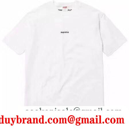 大人のセンスを感じさせるSUPREMEシュプリームＴシャツコピー 男女兼用半袖tシャツ 無地 ブラック ホワイト2色 