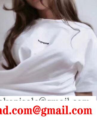 大人のセンスを感じさせるSUPREMEシュプリームＴシャツコピー 男女兼用半袖tシャツ 無地 ブラック ホワイト2色 