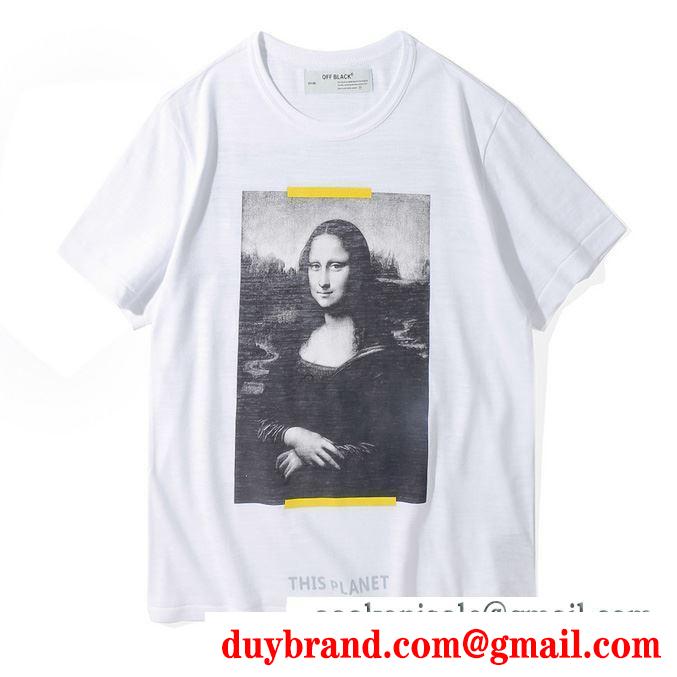 Off-Whiteオフホワイト偽物激安Ｔシャツ メンズ クルーネック ｔシャツ/monalisa s/s t-shirt モナリザ ブラック ホワイト