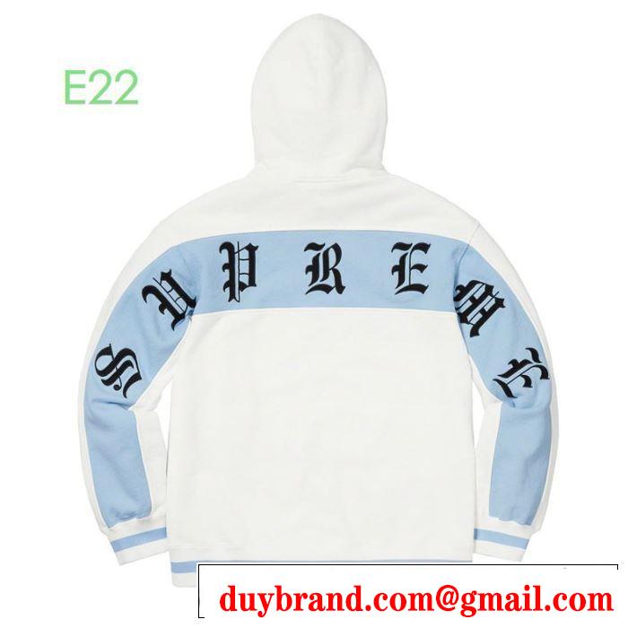 活躍するトレンドアイテム Supreme  Old English stripe zip  2色可選  パーカー 2019?2020秋冬流行色紹介