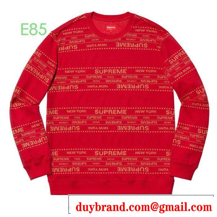 絶妙な大人っぽさと遊び心 Supreme 19aw Metallic Jacquard Crewneck 3色可選 プルオーバーパーカー 今年らしいおすすめ新品