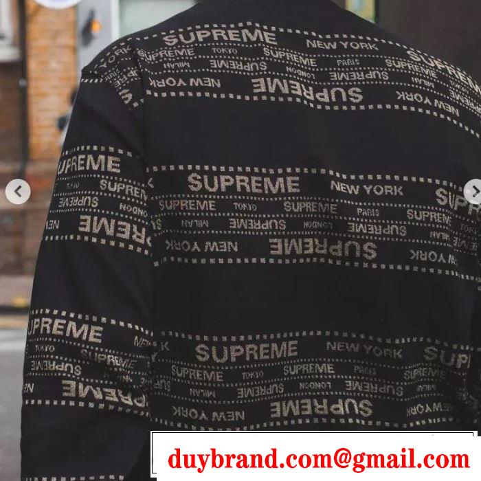 絶妙な大人っぽさと遊び心 Supreme 19aw Metallic Jacquard Crewneck 3色可選 プルオーバーパーカー 今年らしいおすすめ新品