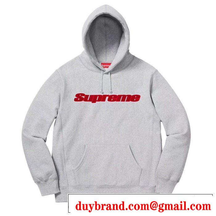 【2019秋冬】の注目トレンド SUPREME CHENILLE LOGO HOODED 3色可選  パーカー  今季トレンドをうまく取り