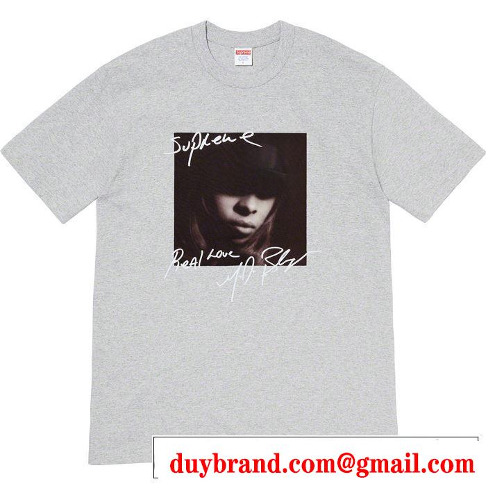 素敵続くトレンド 4色可選  Tシャツ/半袖 Supreme 19FW Mary.J Blige Tee  活躍するトレンドアイテム