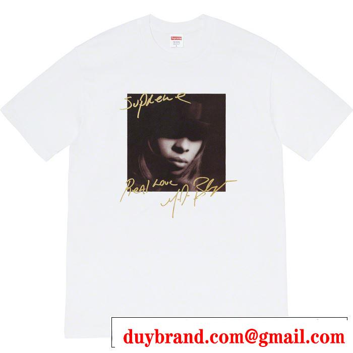 素敵続くトレンド 4色可選  Tシャツ/半袖 Supreme 19FW Mary.J Blige Tee  活躍するトレンドアイテム