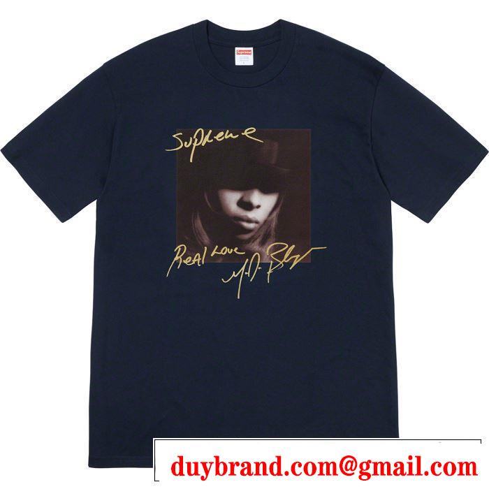 素敵続くトレンド 4色可選  Tシャツ/半袖 Supreme 19FW Mary.J Blige Tee  活躍するトレンドアイテム