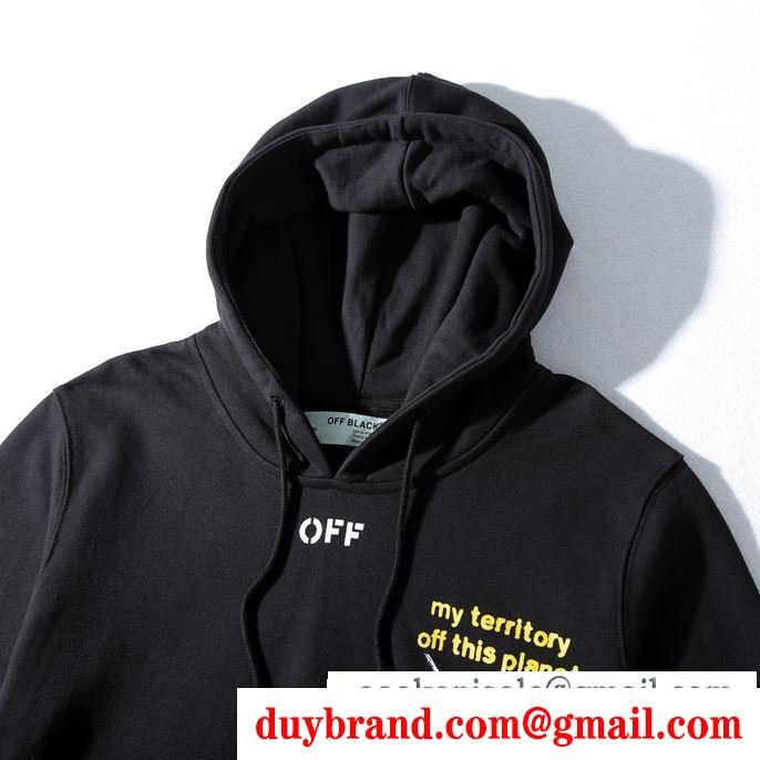 軽くて暖かいオフホワイトパーカーコピーOff-White【SALE中】メンズプルオーバーパーカーフード付き