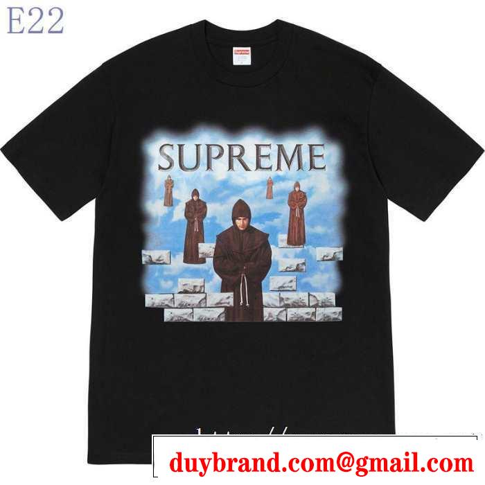 人気ファッション雑誌でも掲載 2色可選 シュプリーム最重要！2019秋冬トレンド  SUPREME 半袖Tシャツ 最新トレンドコーデおすすめ