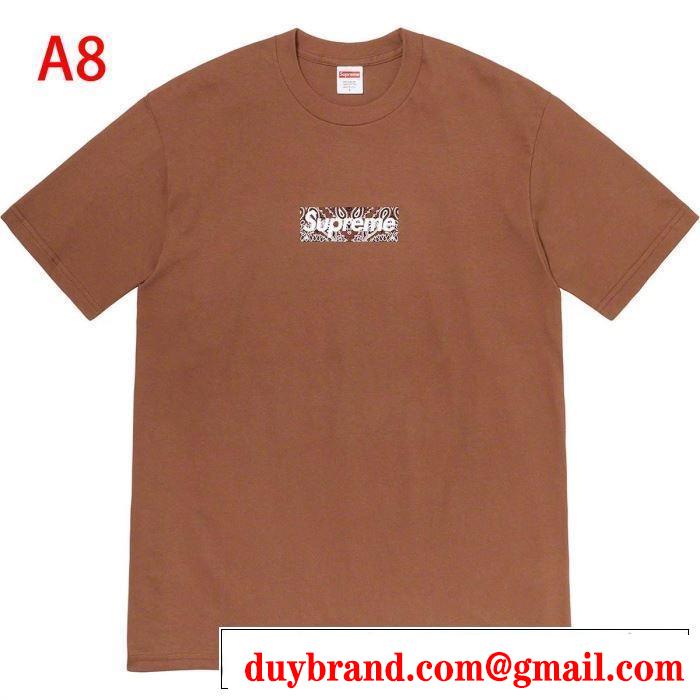 トレンド最先端のアイテム 多色可選  Tシャツ/半袖 Supreme 19FW Bandana Box Logo Tee 20SS☆送料込