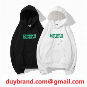 2021 Spring Parker Phối hợp Hộp tối cao Logo Hooded Sweatshirt Box Logo Parker