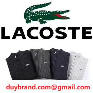 Lacoste Lacoste Áo len ZIP -UP 2022 Trong các nhu yếu phẩm mùa thu / mùa đông với các chức năng thoải mái khác nhau