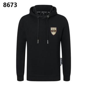 Philipp plein Áo hoodie có huy hiệu cổ điển Thiết kế tối giản, thời trang thoải mái, thương hiệu cao cấp